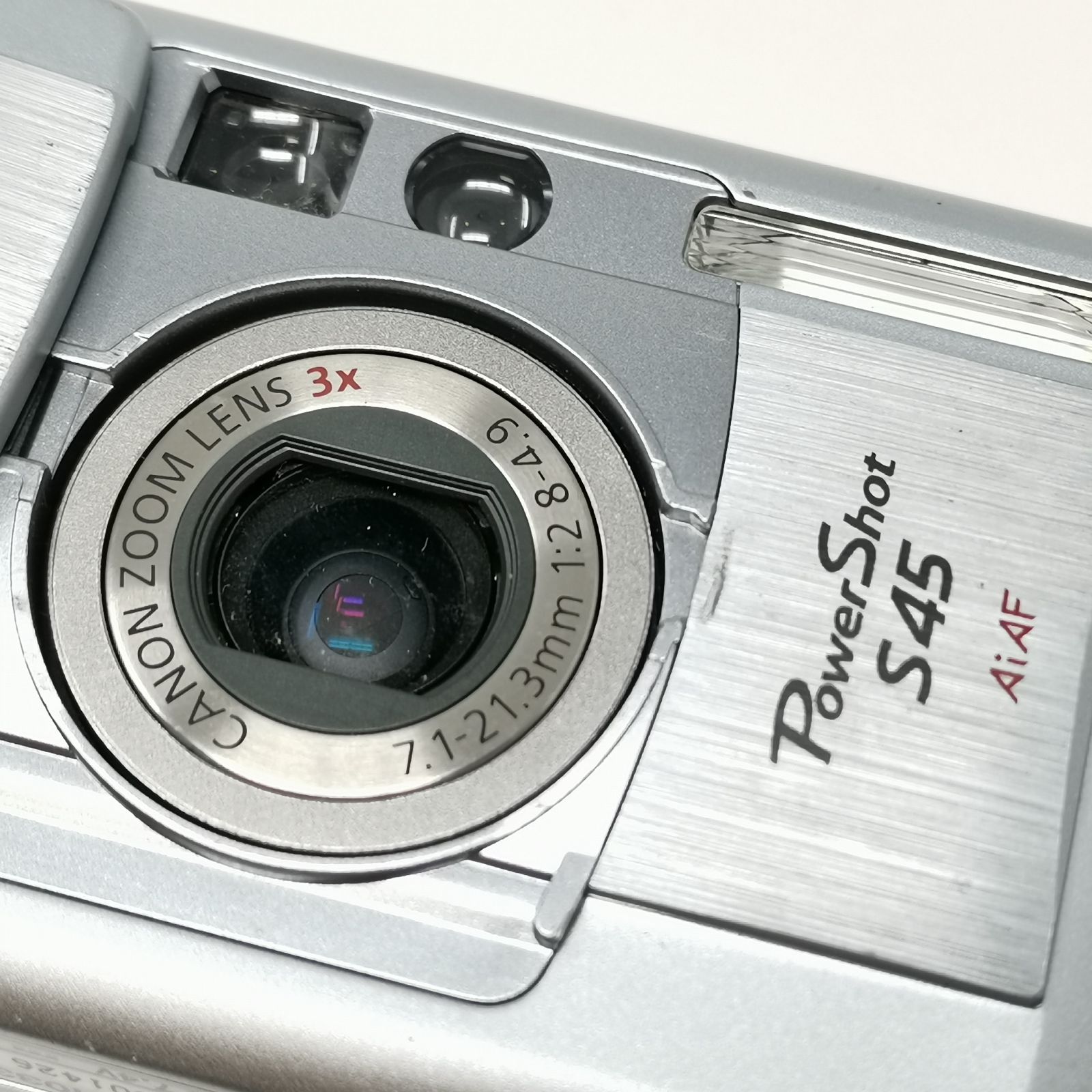Canon PowerShot S45 シルバー ジャンク カメラ コンデジ メモリー