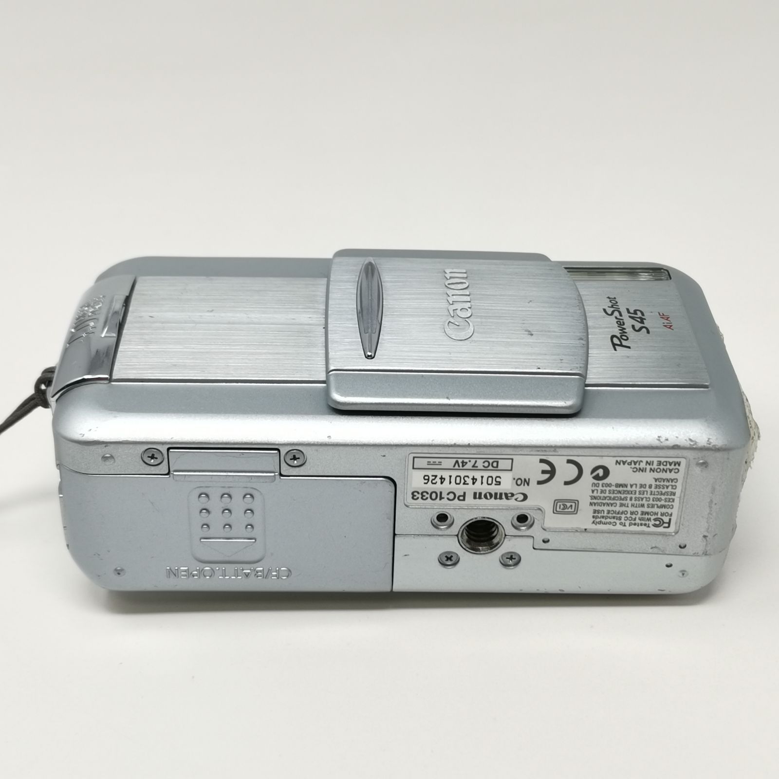 Canon PowerShot S45 シルバー ジャンク カメラ コンデジ メモリー