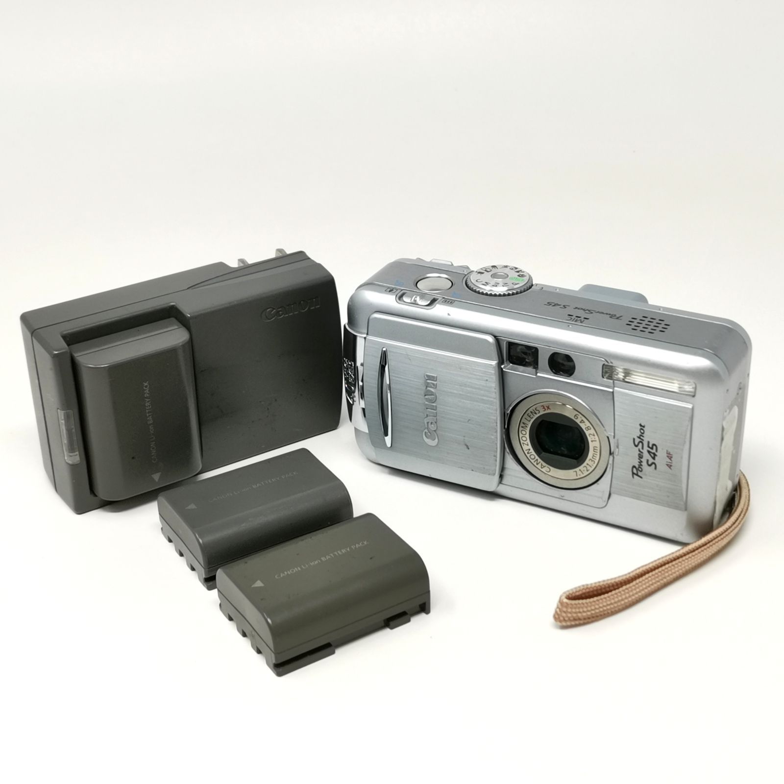 Canon PowerShot S45 シルバー ジャンク カメラ コンデジ メモリー
