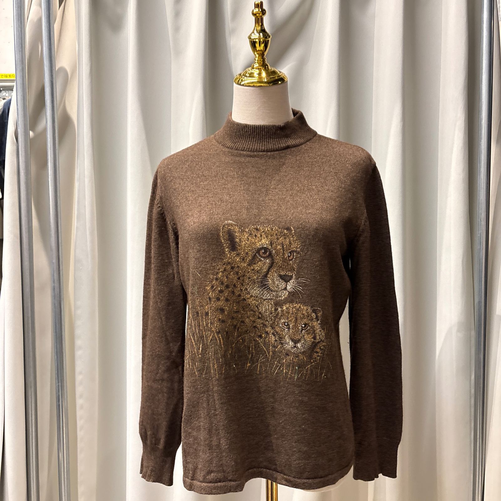 要S イタリヤ ITARIYA 伊太利屋 ハイネック ニット セーター トップス