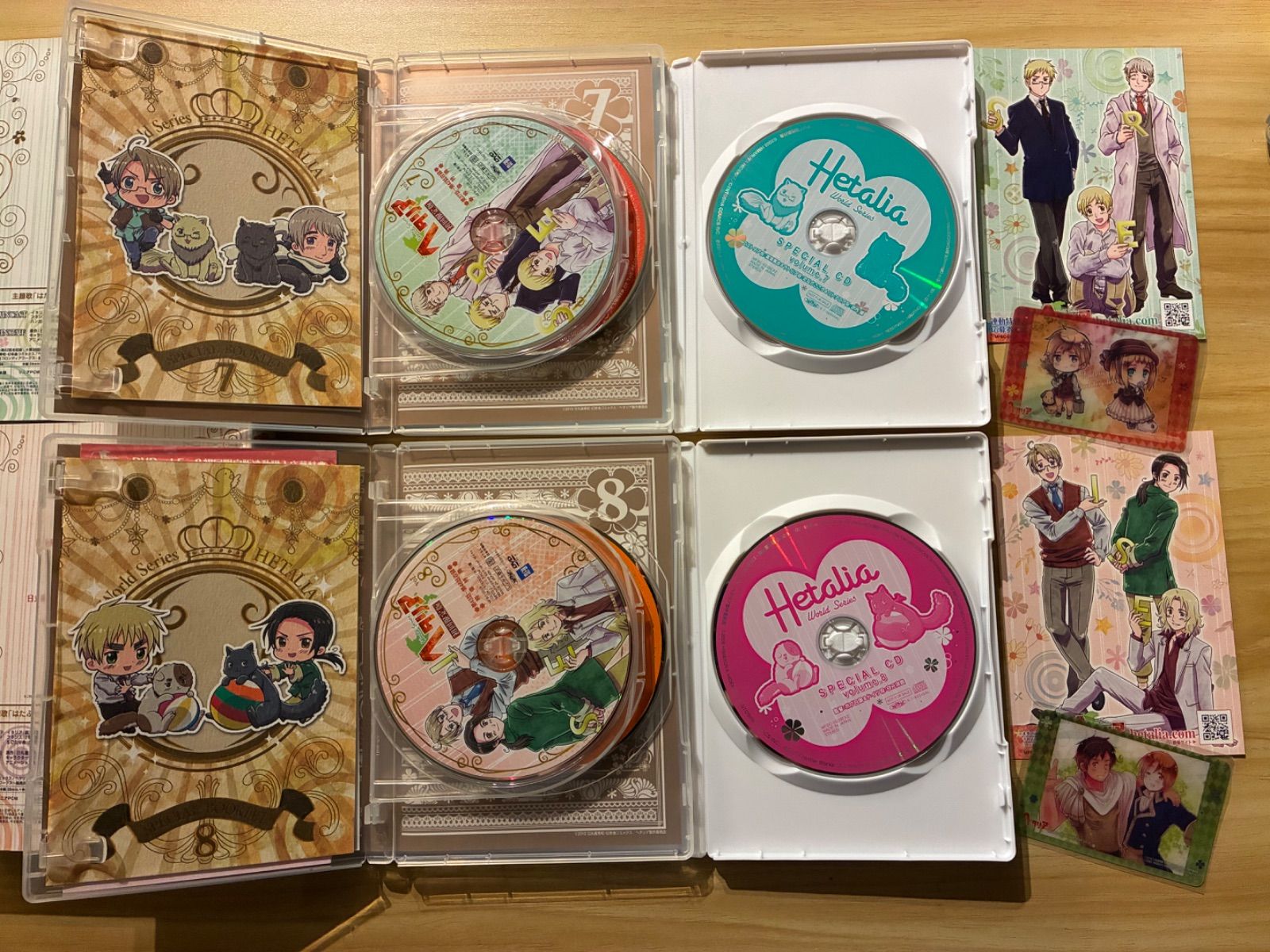 中古］ヘタリア AxisPowers vol.1-4(初回限定版) 、vol.7(アニメイト