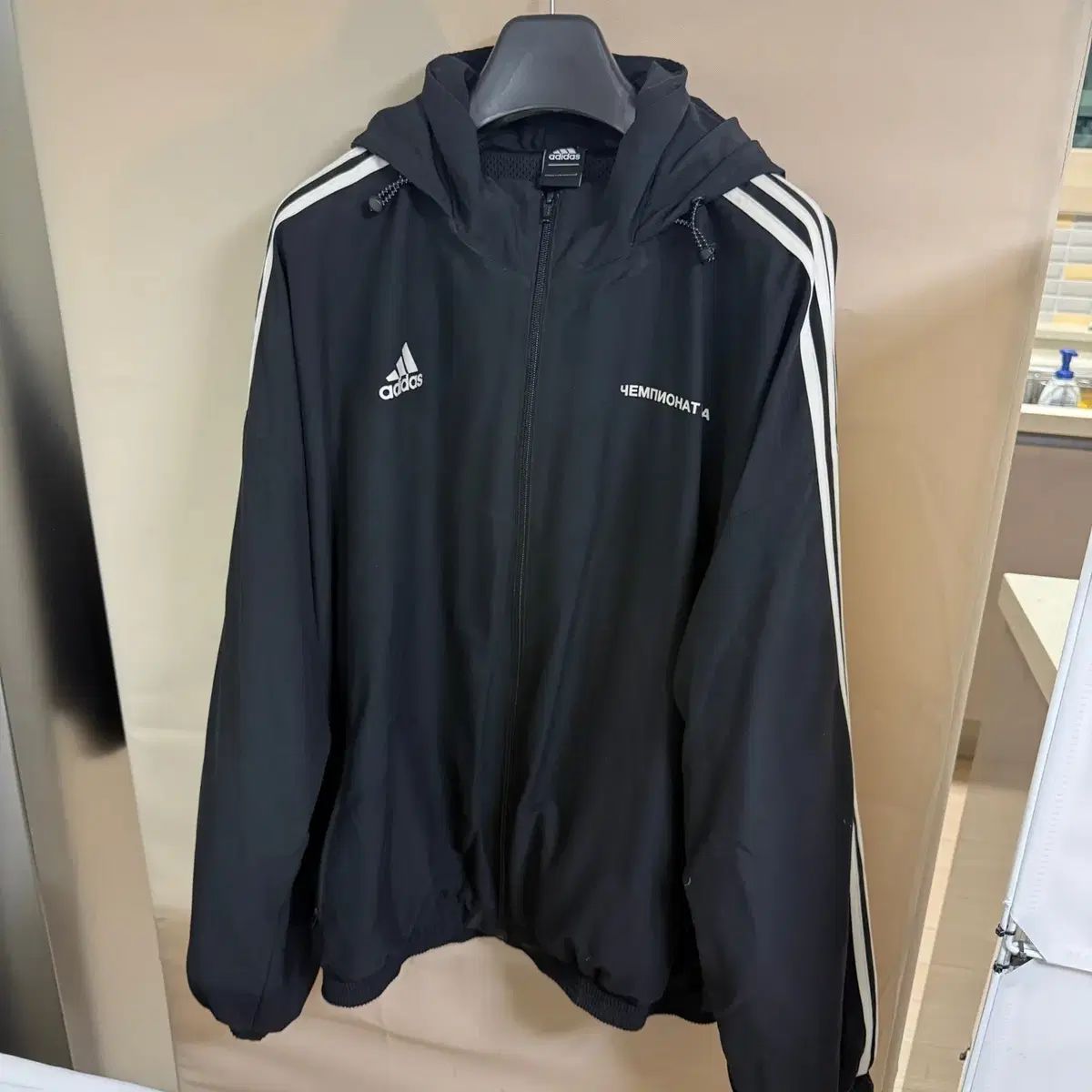 XL ゴーシャ adidas ウーブン ジャケット WHO フード Gosha Rubchinskiy ブラック