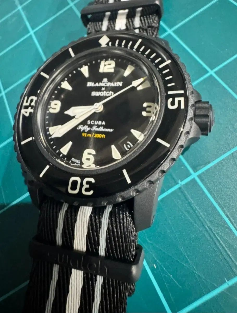 ブランパン SWATCH スウォッチ フィフティファゾムズ ブラック