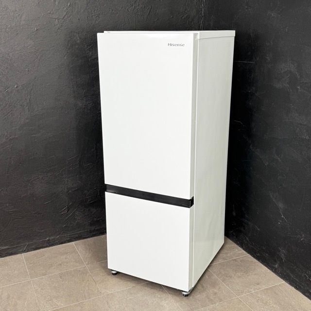 送料無料 2ドア冷蔵庫【中古】動作保証 Hisense HR-D15F 2026年製 2ドア 右開き ホワイト ノンフロン冷凍冷蔵庫 097048 C/24468