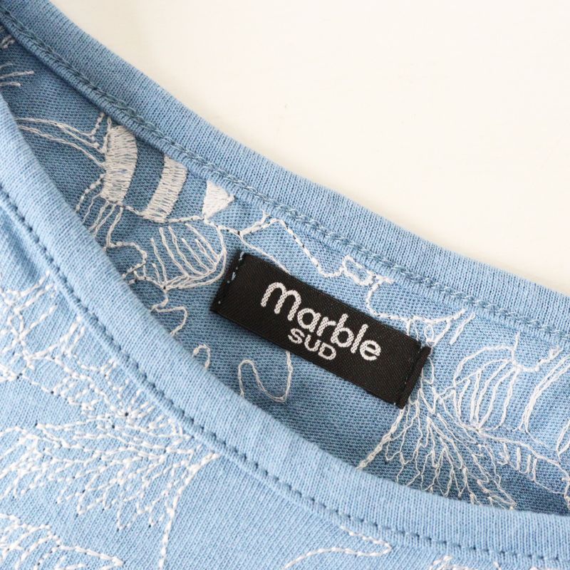 美品 2021MD マーブルシュッド marble SUD EMB Members 刺繍 S/S Tee