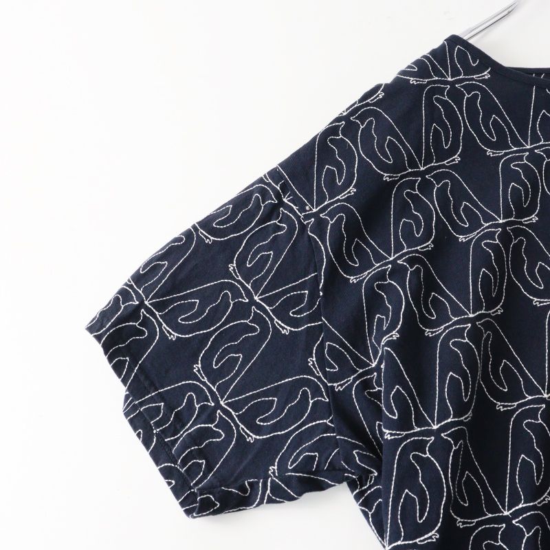 2022MS マーブルシュッド marble SUD EMB Penguins 刺繍 半袖プル