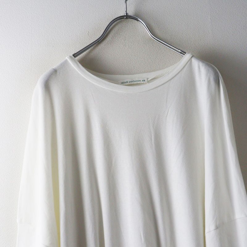 美品 ミナペルホネン mina perhonen Ivalo カットソー 36 ホワイト