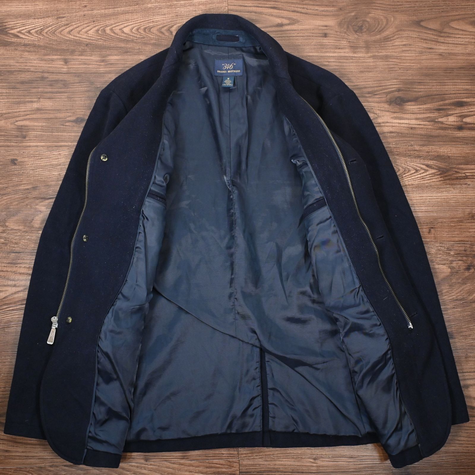 Brooks Brothers 346 ウール／ナイロンジャケット XL Brooks Brothers ブルックスブラザーズ346 ウールジャケット ネイビー