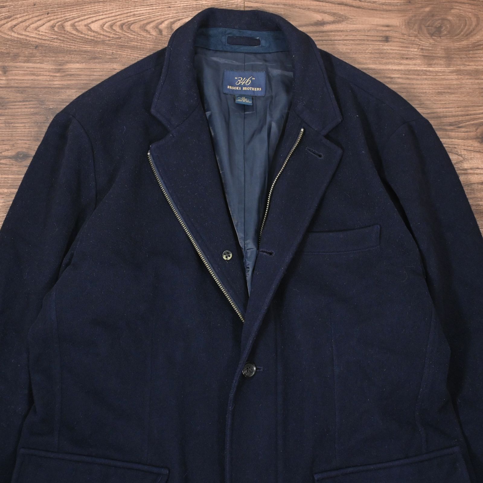 【Brooks Brothers】紺ジャケット ブルックスブラザーズ Brooks Brothers ブルックスブラザーズ346 ウールジャケット ネイビー