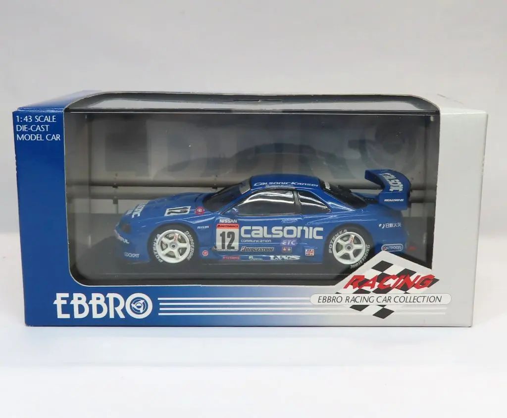 中古】ミニカー 1/43 CALSONIC SKYLINE R-34 VQ JGTC 2002 BRIDGESTONE