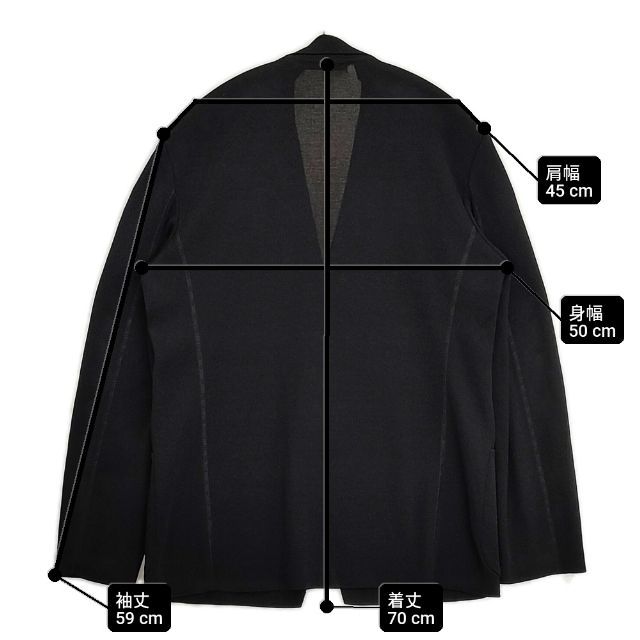 イッセイミヤケ　メンズ テーラードジャケット バイカラー ISSEY MIYAKE MEN ME76-KD161 サイズ1 レーヨンナイロン テーラード