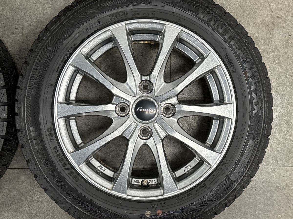 スタッドレス】エクシーダー 14in 5J +38 PCD100 ダンロップ