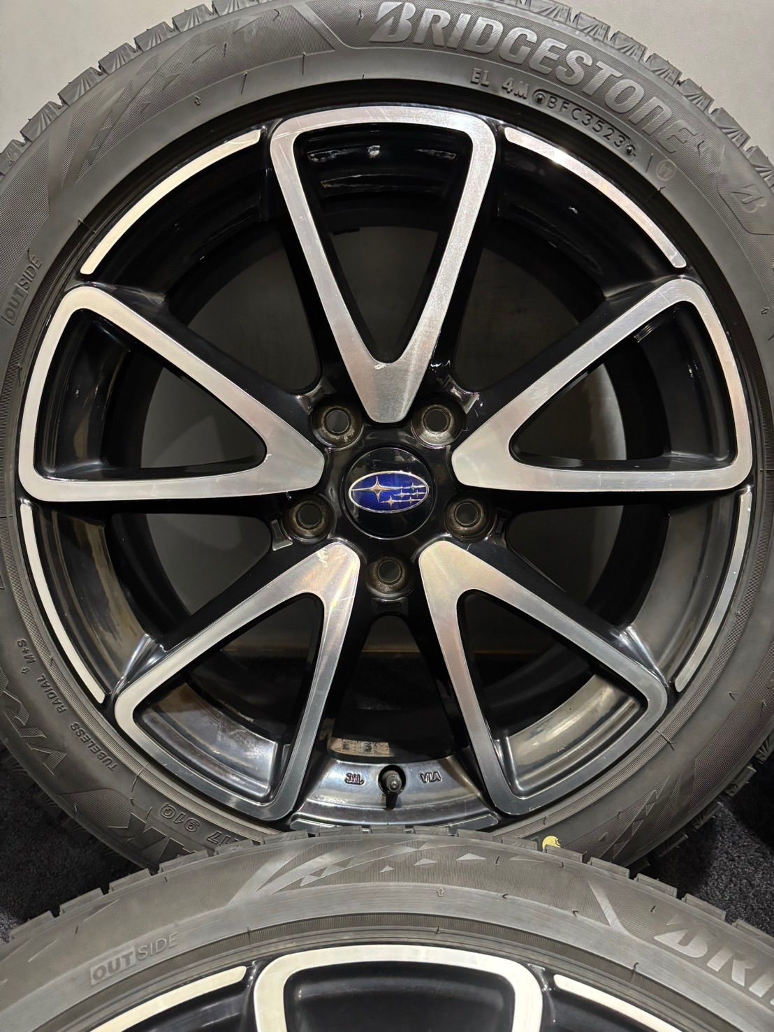 ☆215/50R17 BRIDGESTONE/VRX3 23年製 スバル 純正 OP SAA 17インチ 7J
