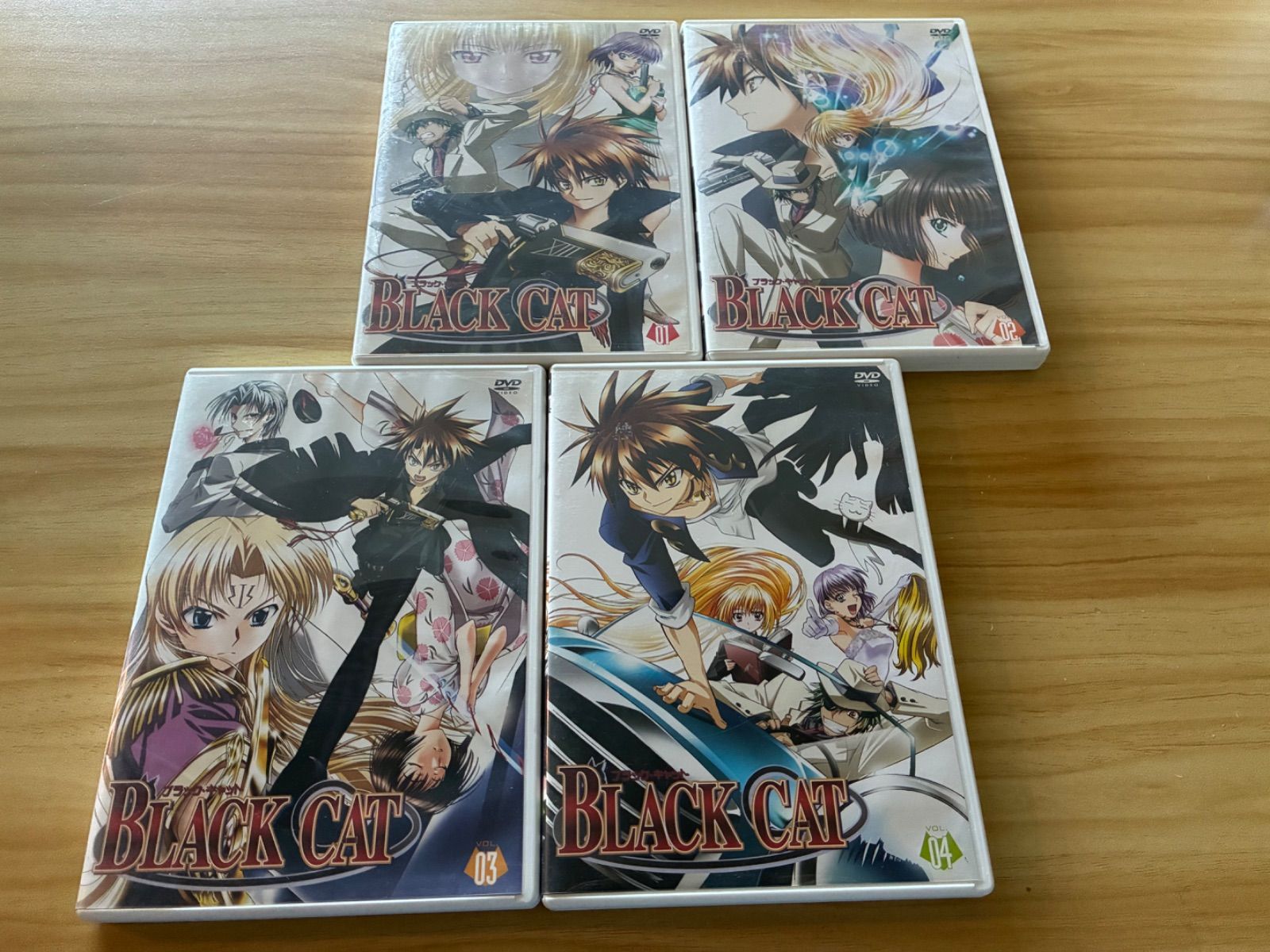 中古］BLACK CAT ブラックキャット 01-04 (4巻セット) DVD M09527