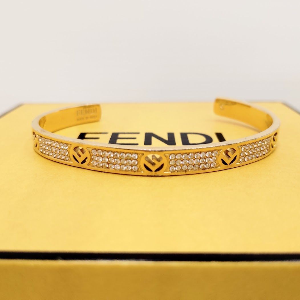 FENDI 】F IS FENDI バングル ブレスレット エフ イズ フェンディ