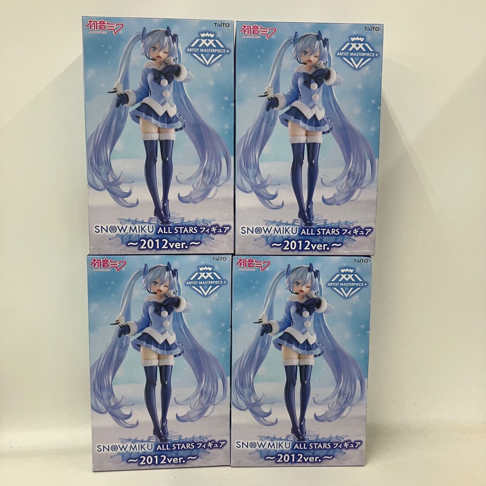 未開封 初音ミク 雪ミク フィギュア 2012 4個セット LFK395 f107