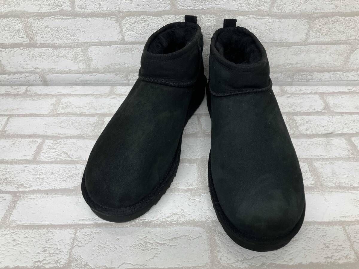 UGG CLASSIC ULTRA MINI 1137391 アグ クラシック ウルトラ ミニ ブーツ ムートン ブラック メンズ 29cm 15,055円