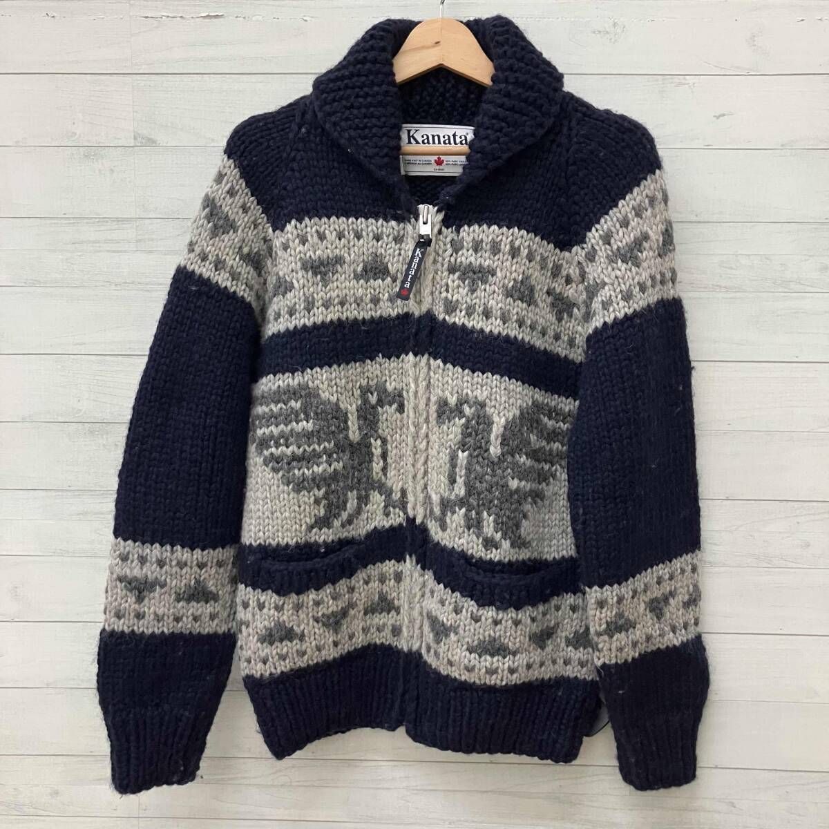 KANATA カウチン P0022270 カナダ製 ネイビー Lサイズ 6,809円