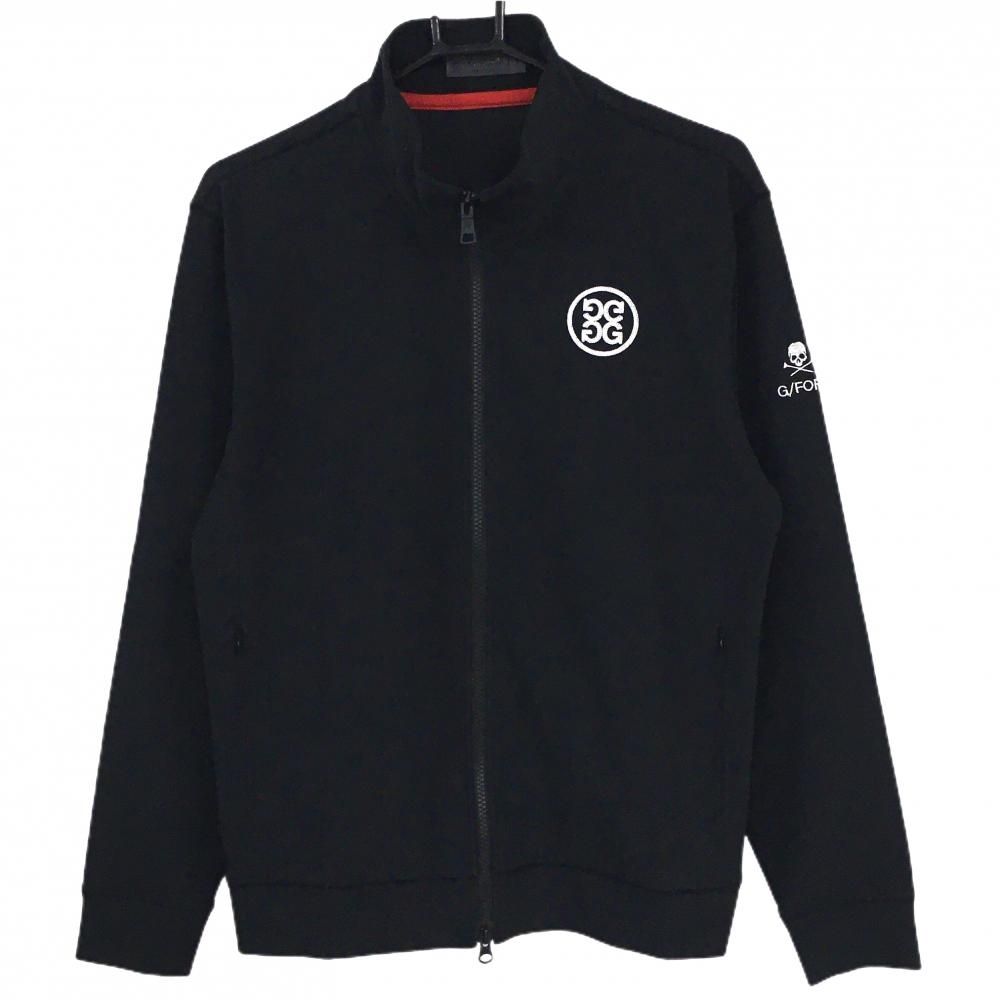 超美品】ジーフォア ジャケット 黒 袖スカル ロゴ白 メンズ 2(L