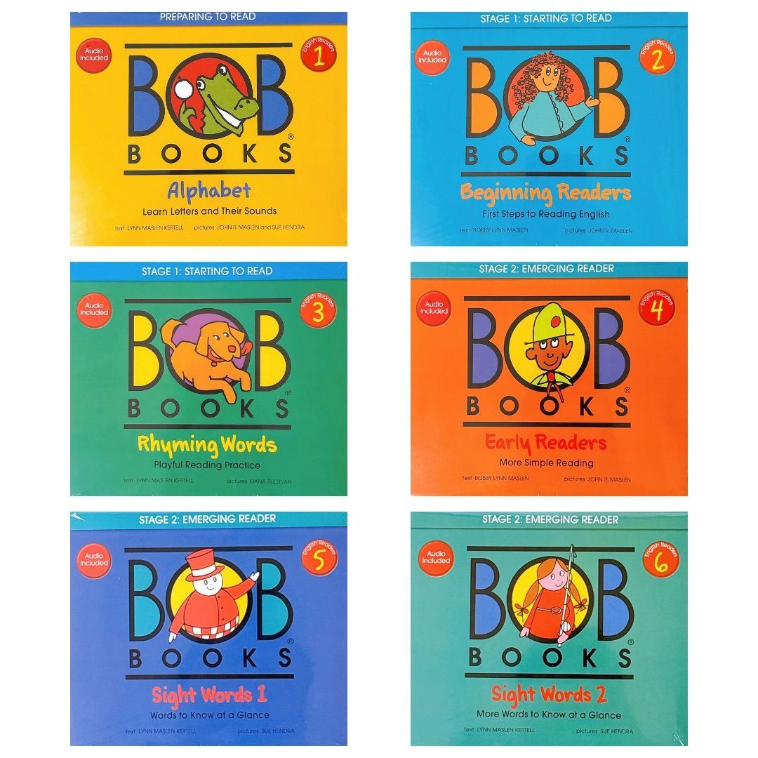 BOB books 6セット英語絵本　英語教材 音声あり BOB books 6セット英語絵本 英語教材 フォニックス 音源付き - メルカリ