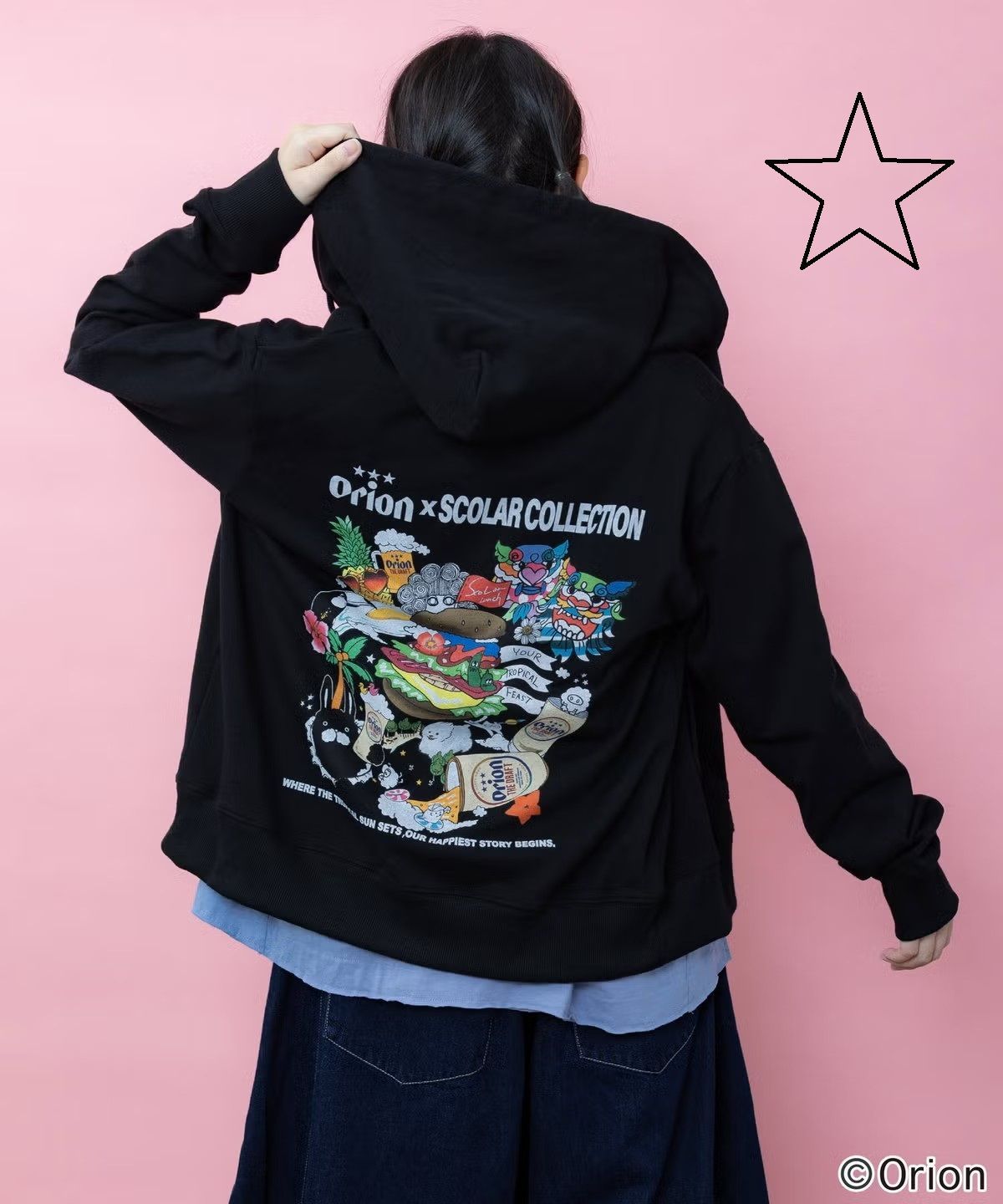 ScoLar（スカラー）463005：orion×ScoLar Happy Paradise パーカー
