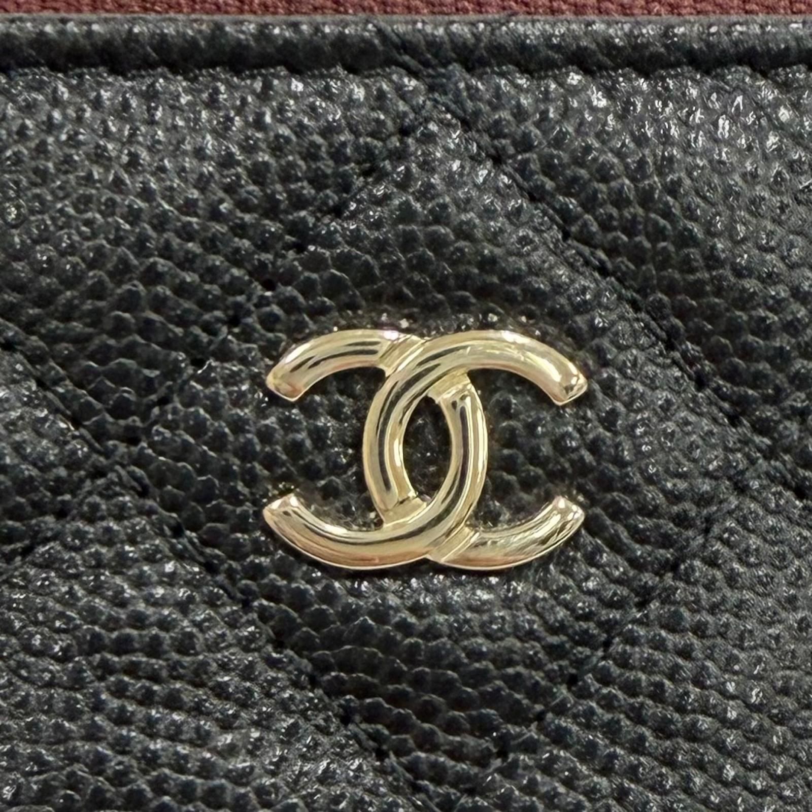 極美品☆CHANEL シャネル クラシック スモール ジップ ポーチ