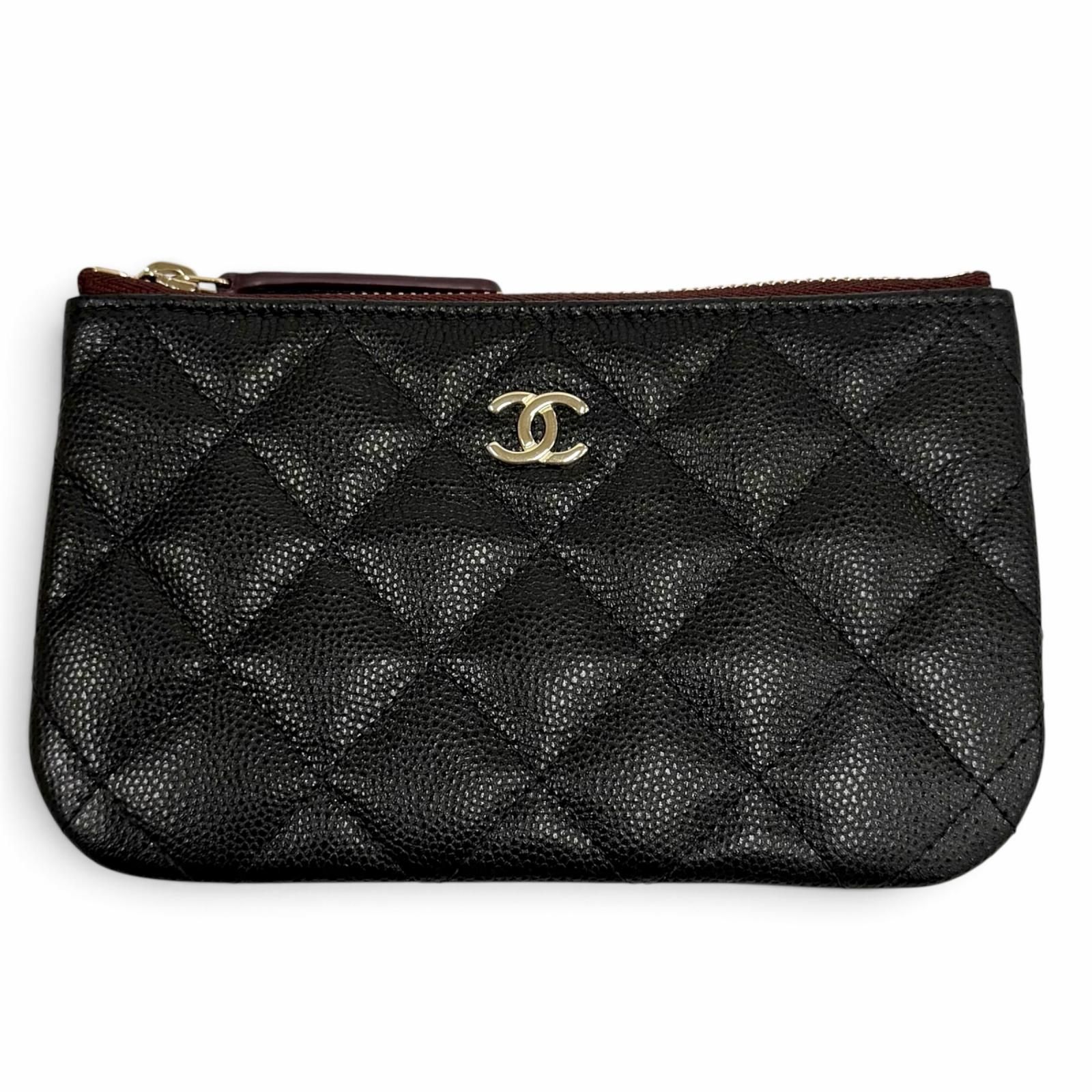 極美品☆CHANEL シャネル クラシック スモール ジップ ポーチ