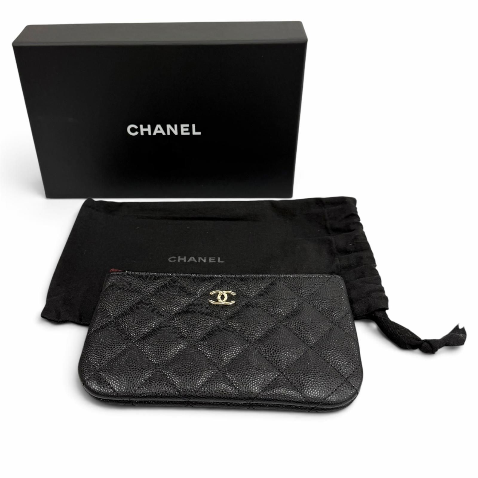 極美品☆CHANEL シャネル クラシック スモール ジップ ポーチ