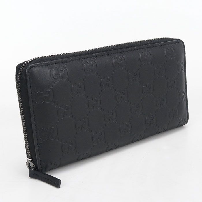 GUCCI グッチ グッチシマ 244994 長財布ラウンドファスナー レザー【中古】 メンズ