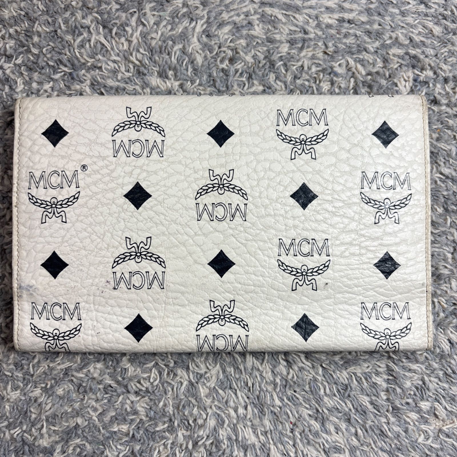 MCM エムシーエム 長財布 ヴィセトス モノグラム ホワイト ブラック