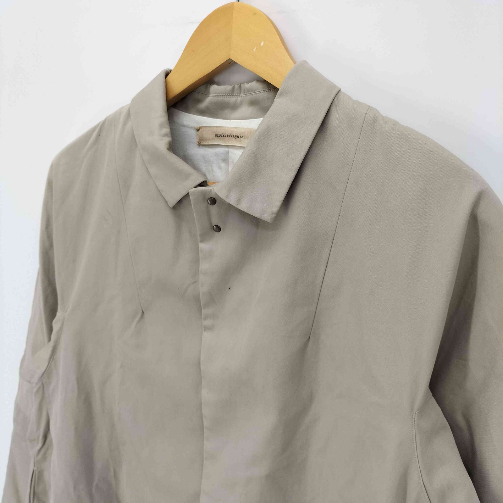 スズキタカユキ suzuki takayuki stand-fall-collar coat レディース 
