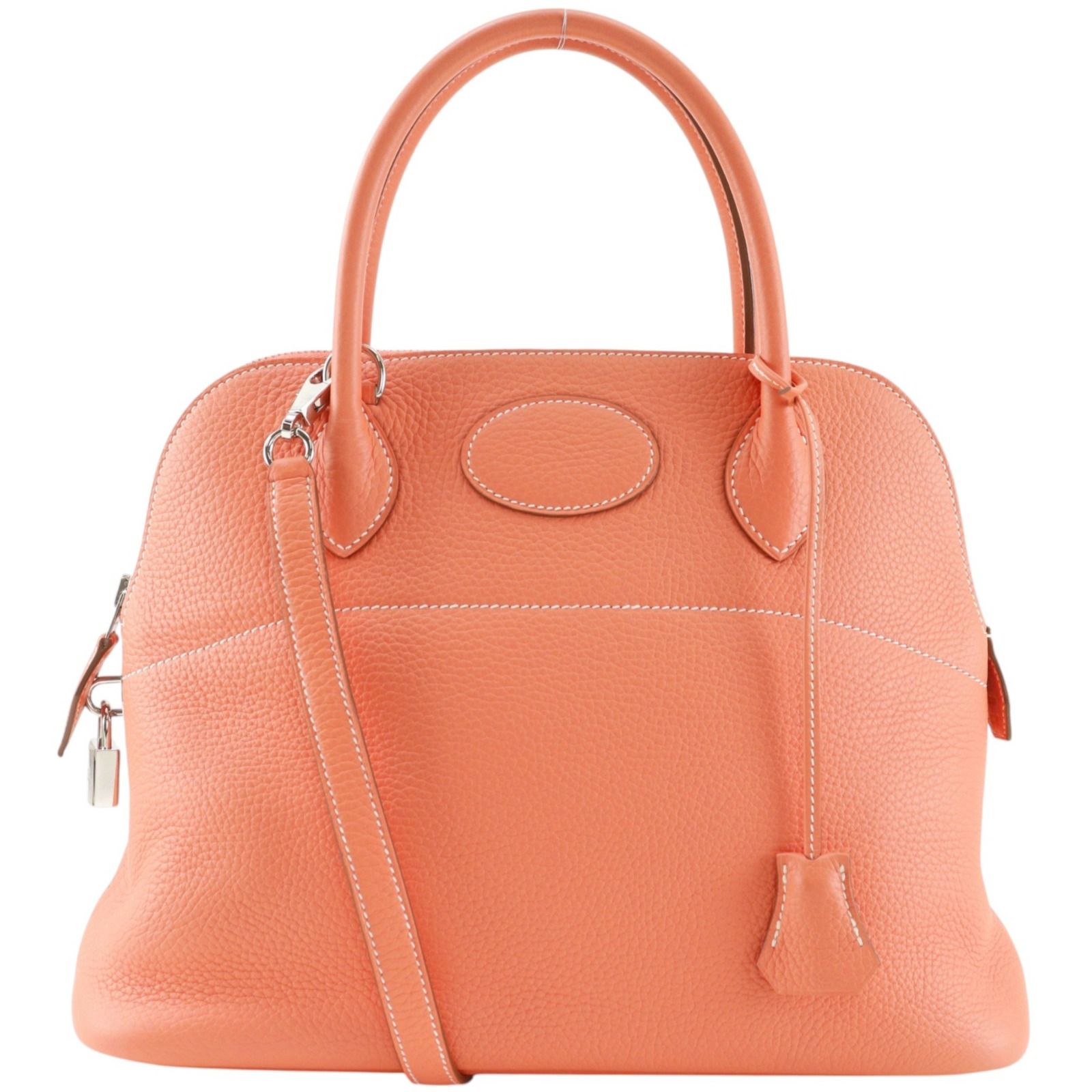 【HERMES】エルメス ボリード31 トリヨンクレマンス クレヴェット ピンク □Q レディース ハンドバッグ 314,100円