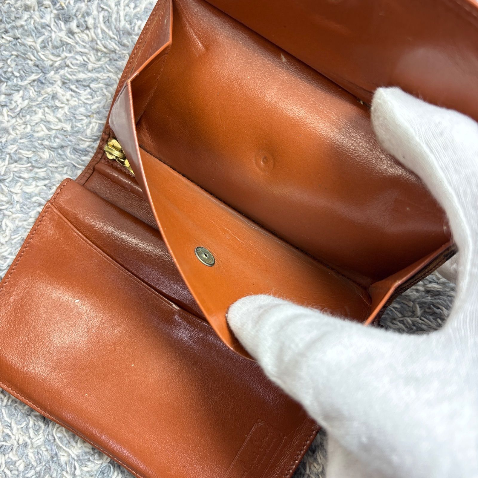 MCM エムシーエム 二つ折り財布 ヴィセトス モノグラム コニャック