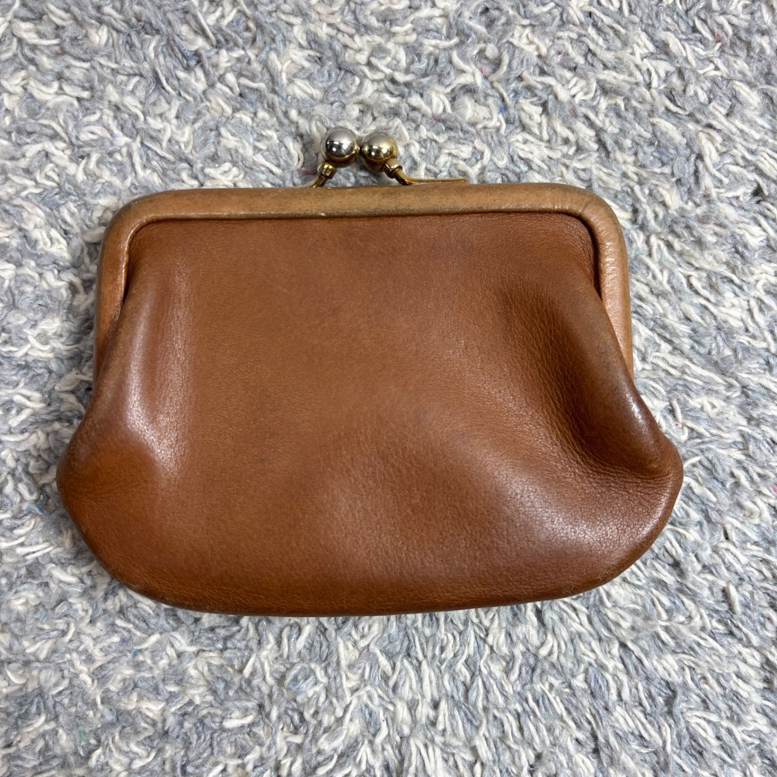 COACH オールドコーチvintage がま口 ケース 小銭入れ COACH コーチ オールドコーチ がま口 コインケース 小銭入れ タン
