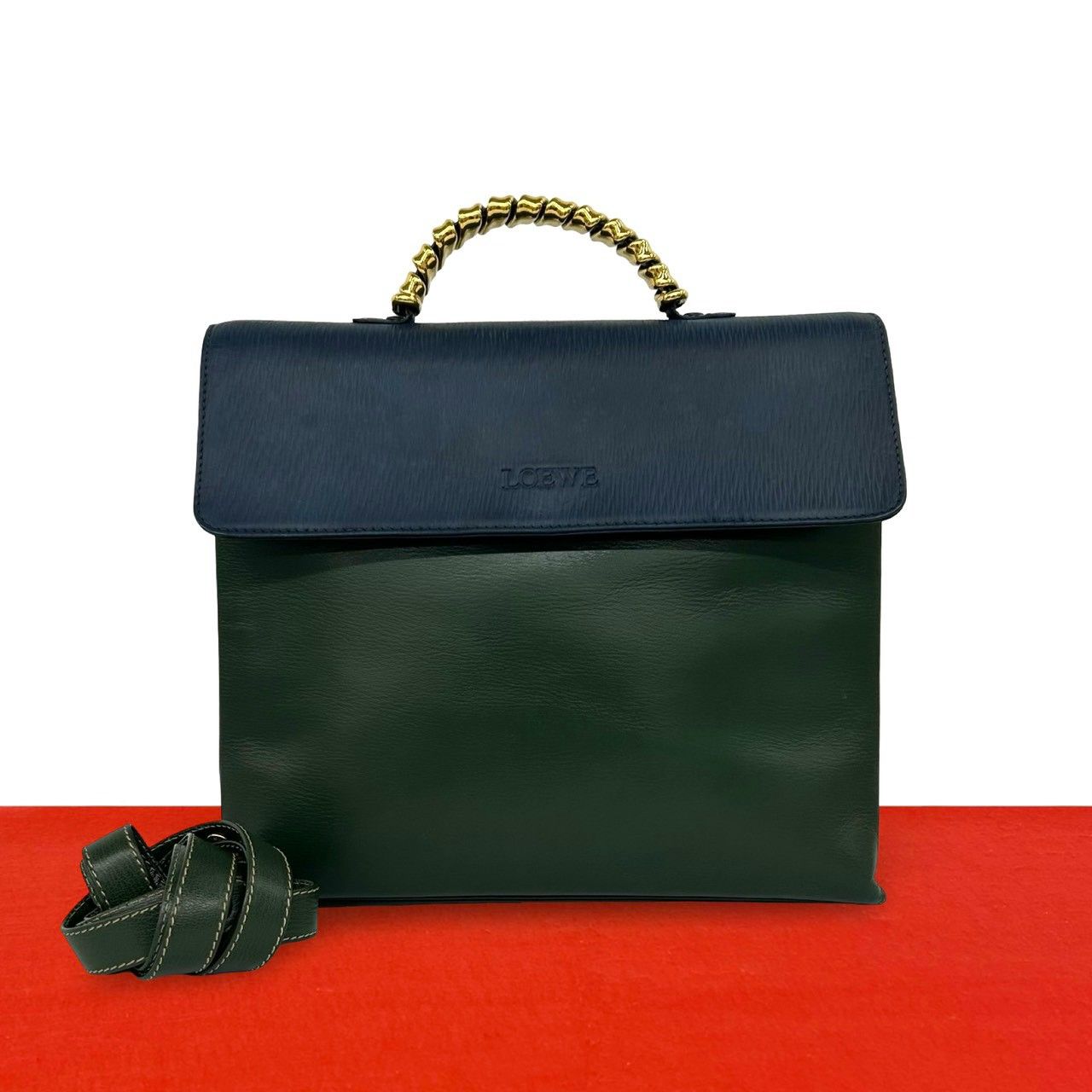 極 美品 LOEWE ロエベ ヴィンテージ ベラスケス ツイストハンドル
