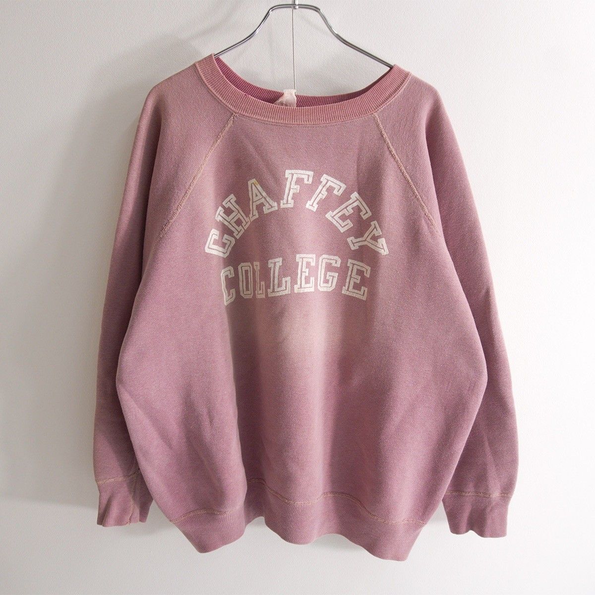 60s/ランタグ】CHAMPION【フロッキープリント スウェット】XL 60年代