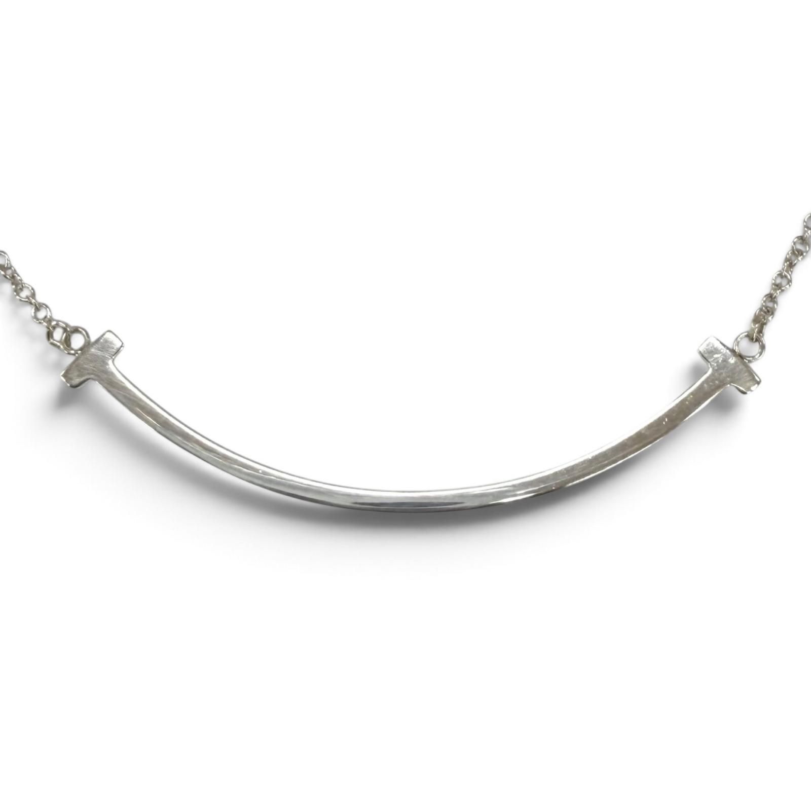 美品☆TIFFANY&Co. ティファニー ティファニーT スマイル ペンダント
