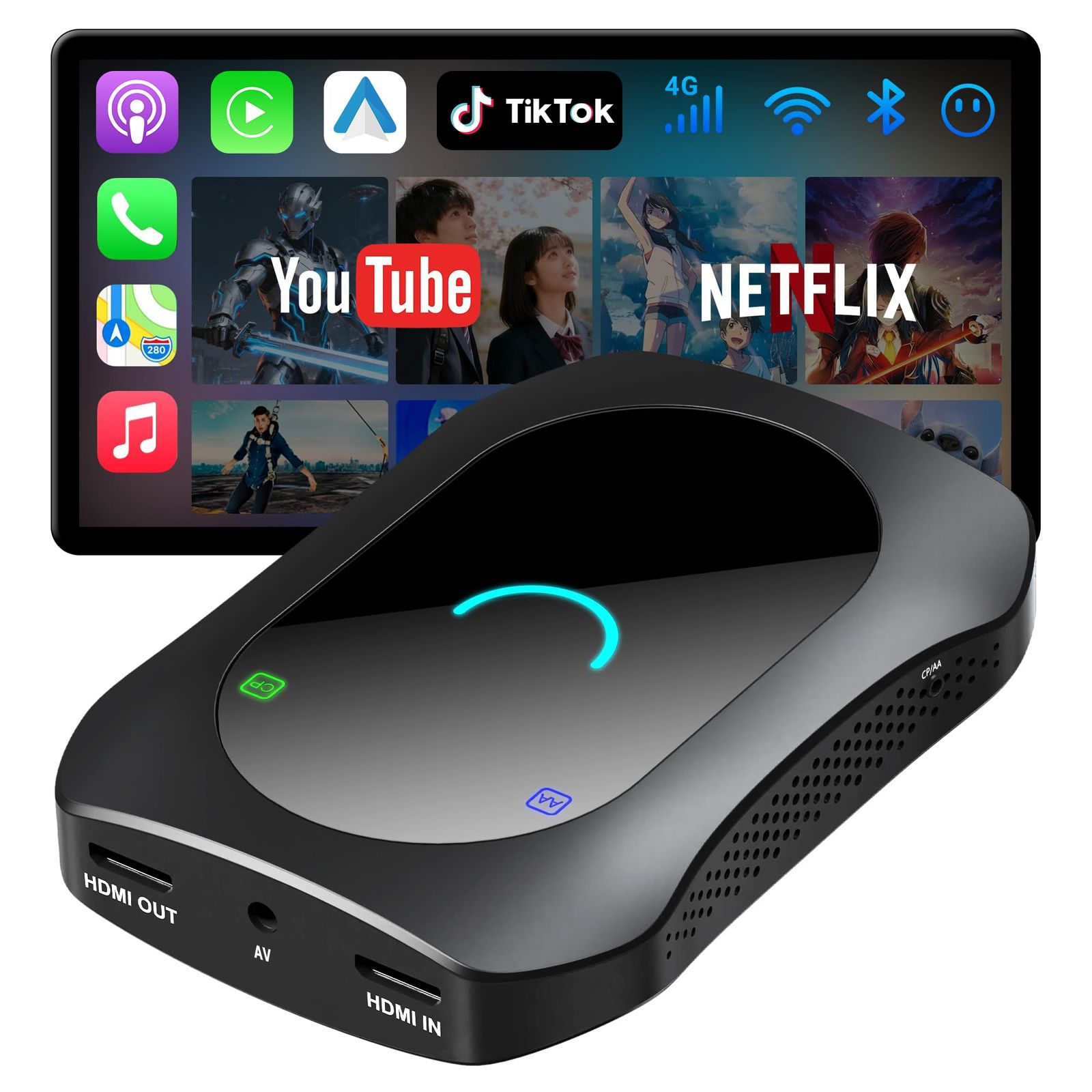 CarPlay AI Box [カープレイ ai ボックス] ワイヤレスCarPlay・Android