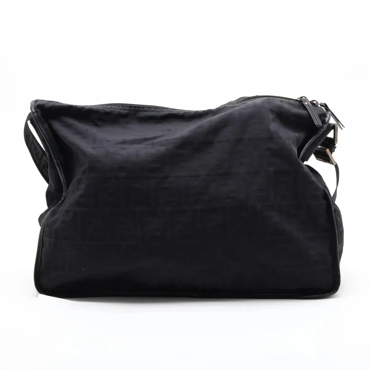 美品 フェンディ ズッカ FF ロゴ 7VA148 レザーナイロン ショルダー 