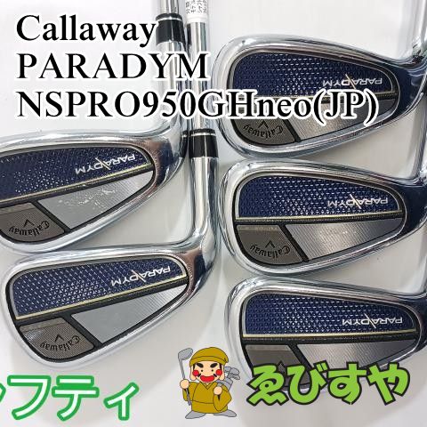 中古】レフティーアイアンセット キャロウェイ Callaway PARADYM 5本(6
