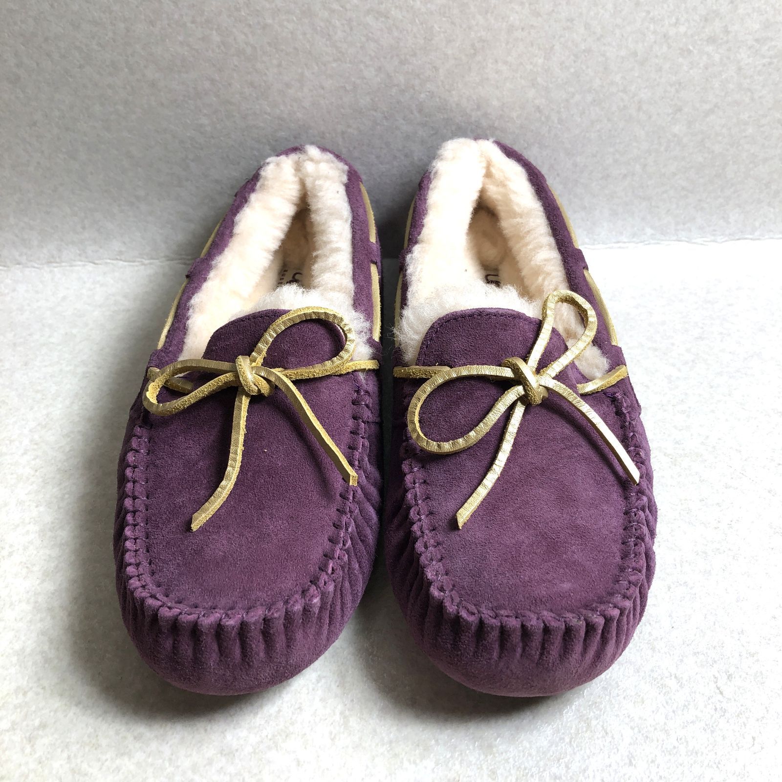 D1744 UGG アグ DAKOTA ダコタ モカシン シューズ パープル 24