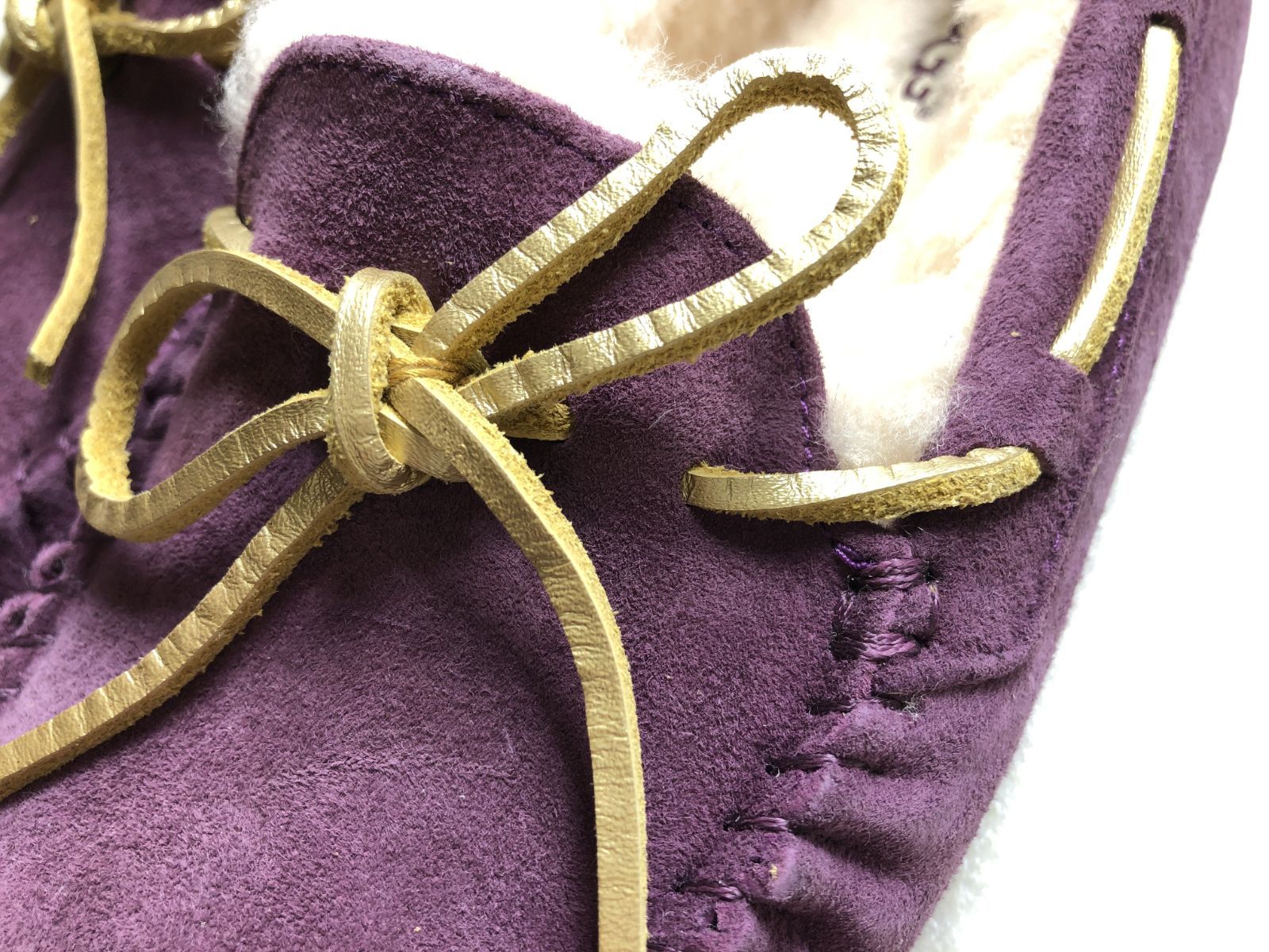 D1744 UGG アグ DAKOTA ダコタ モカシン シューズ パープル 24