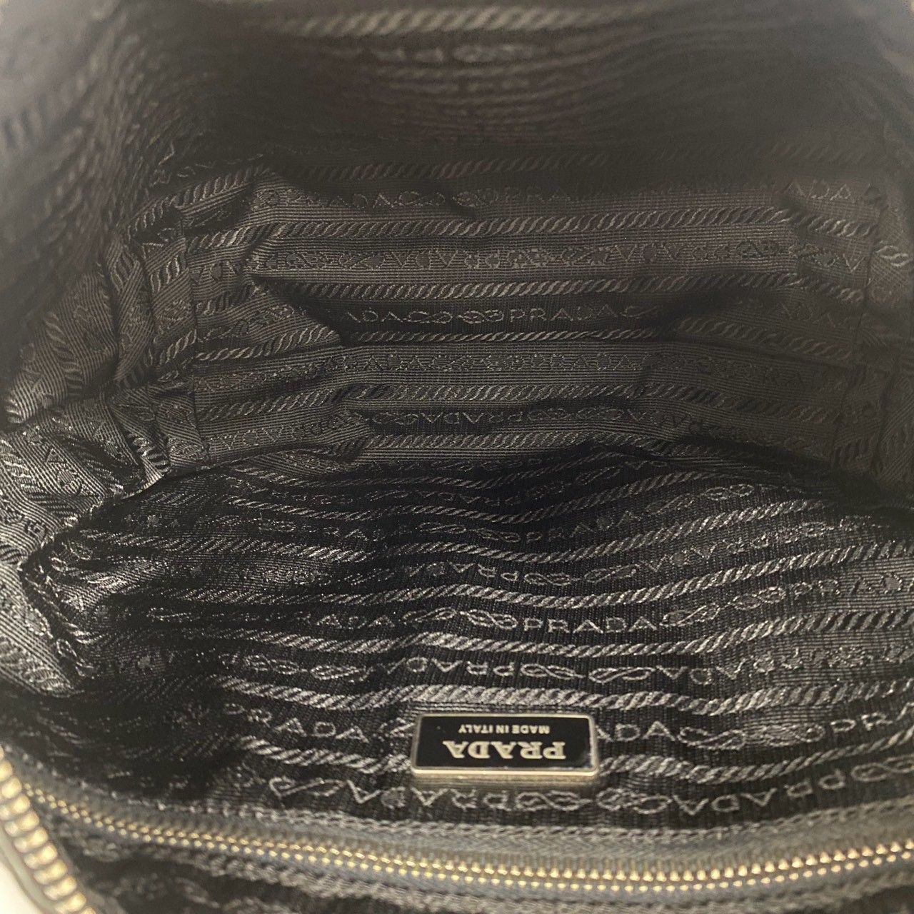 極 美品 PRADA プラダ 三角ロゴ 金具 テスート ポコノ ナイロン 