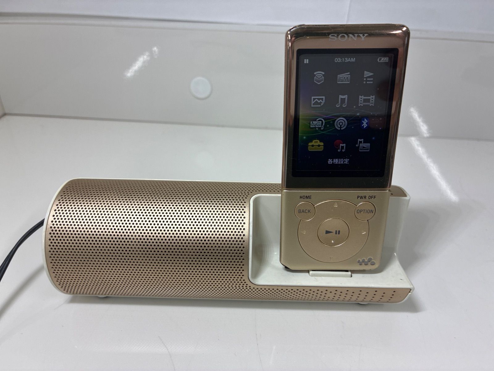 SONY ウォークマン NW-S774 スピーカー付きセット ゴールド ジャンク品