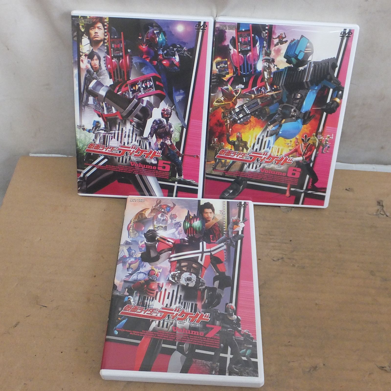 S764【希少】仮面ライダーディケイド DVD 全7巻セット セル版 全巻
