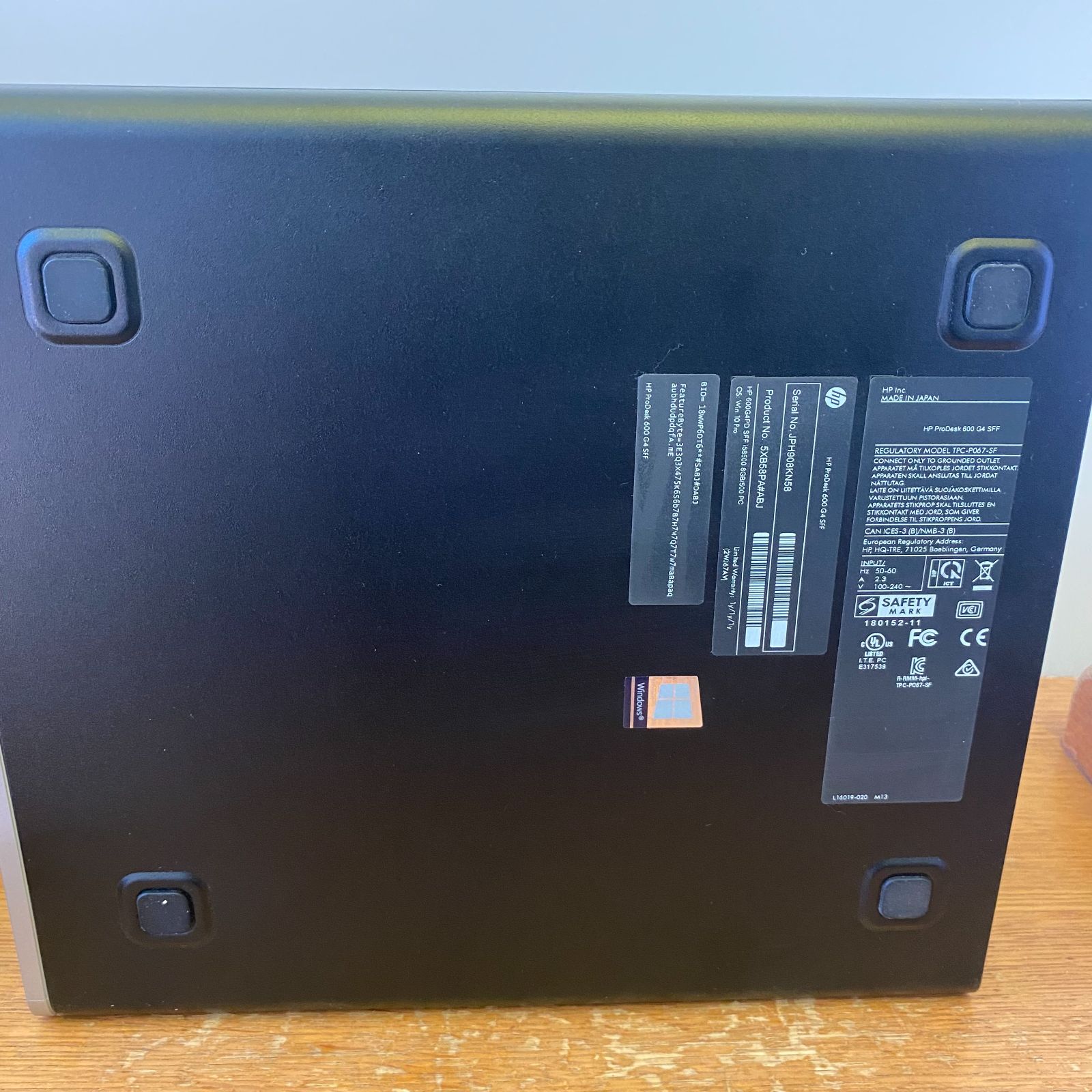 HP ProDesk 600 G4 SFF デスクトップPC 中古品 / Core i5 第8世代