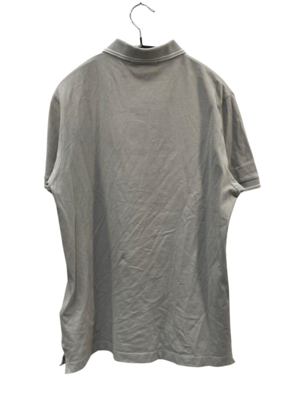 【stone 】SLIM FITグレー M ポロシャツ ストーンアイランド STONE ISLAND ワンポイントロゴ SLIM FIT