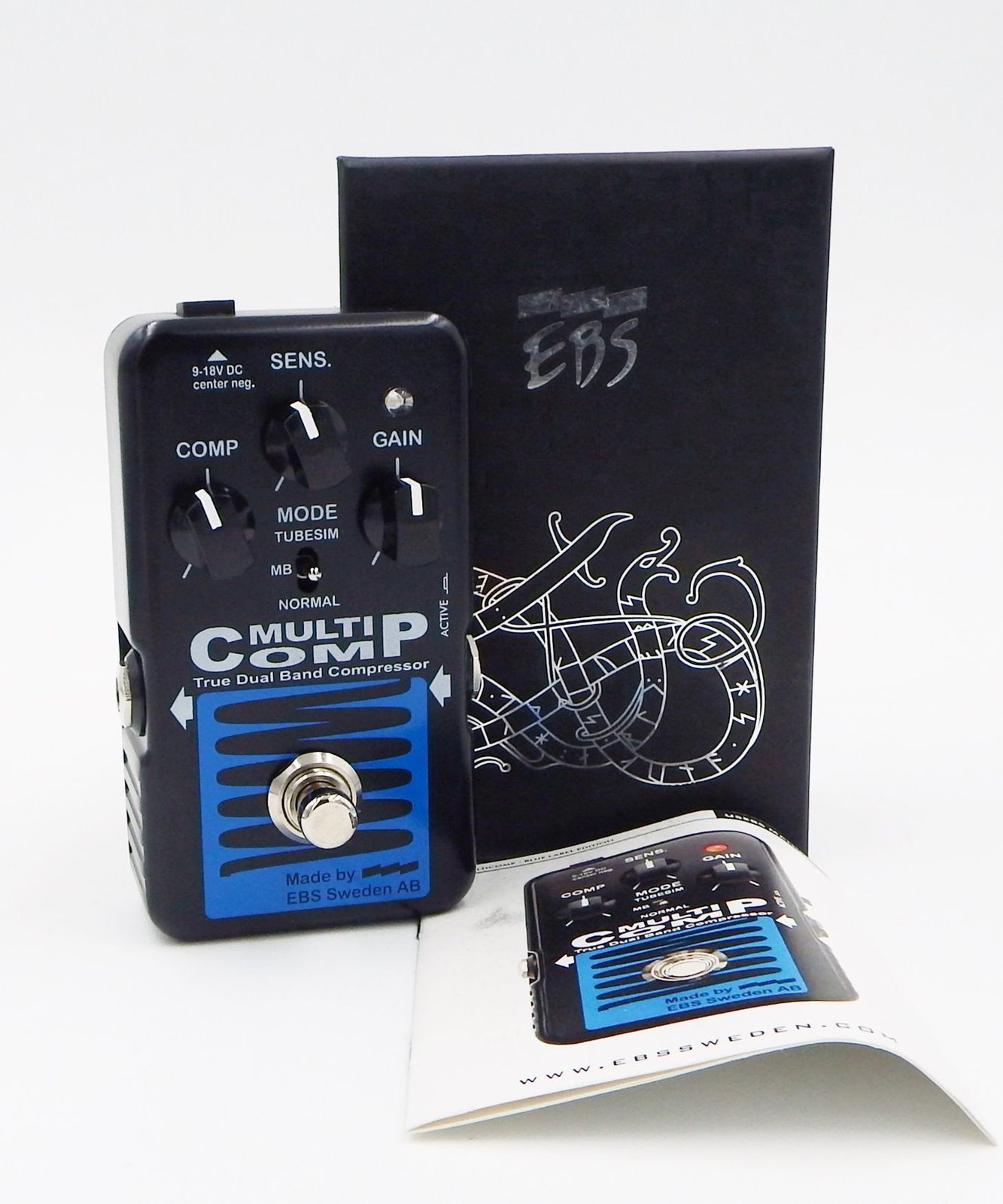 美品 EBS MultiComp BlueLabel ブルーレーベル ベース用 コンプレッサー ※発送元:北海道BK545