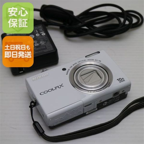 超美品 COOLPIX S6200 ナチュラルホワイト 即日発送 デジカメ Nikon デジタルカメラ 本体 土日祝発送OK