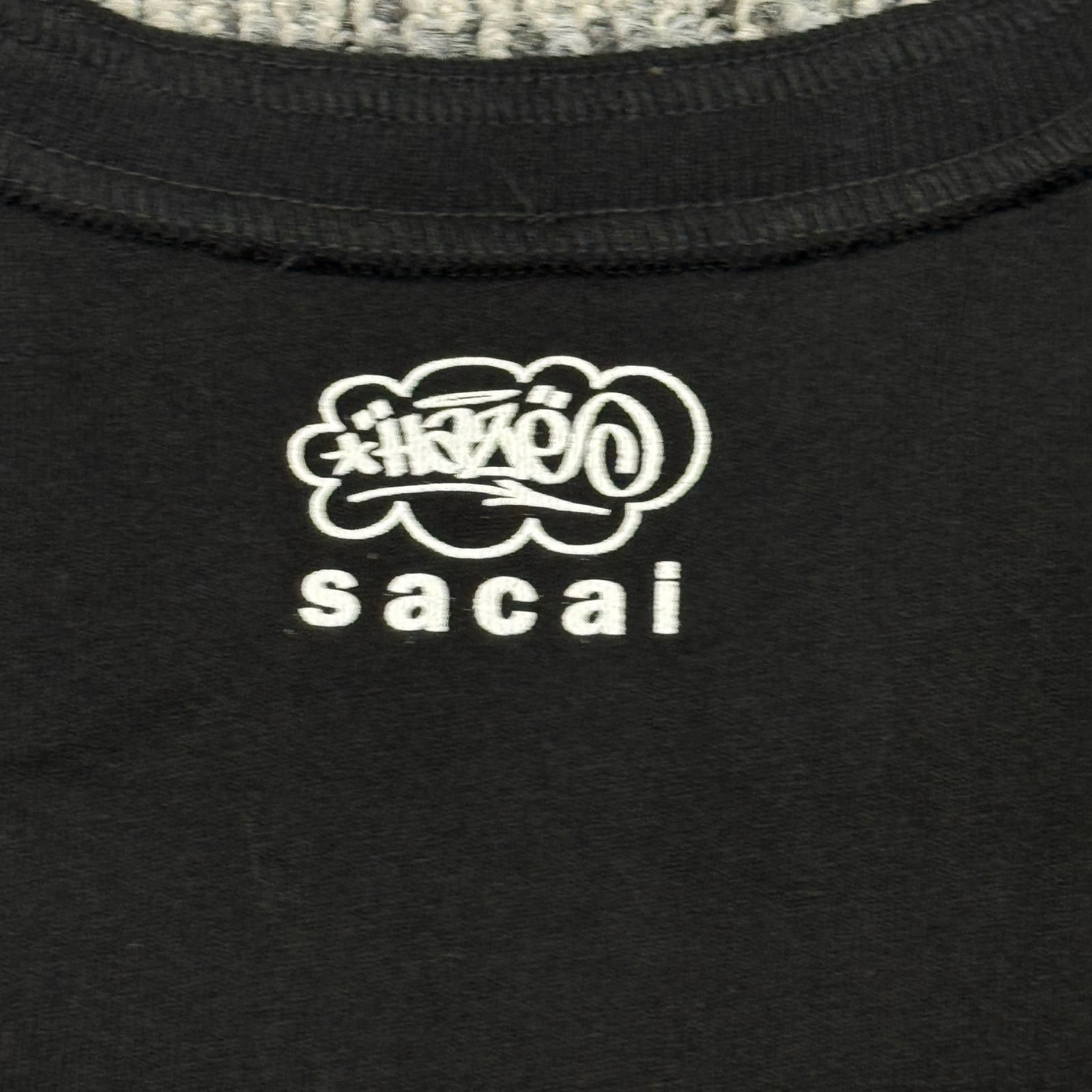 sacai × eric haze AS ONE T-Shirt ロゴTシャツ 半袖 クルーネック